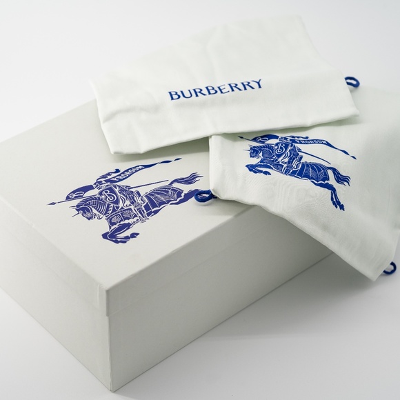 size 42eu 9us Burberry Pillow Boots Hunter Blue White Check Padded Drawstring - Picture 14 of 14